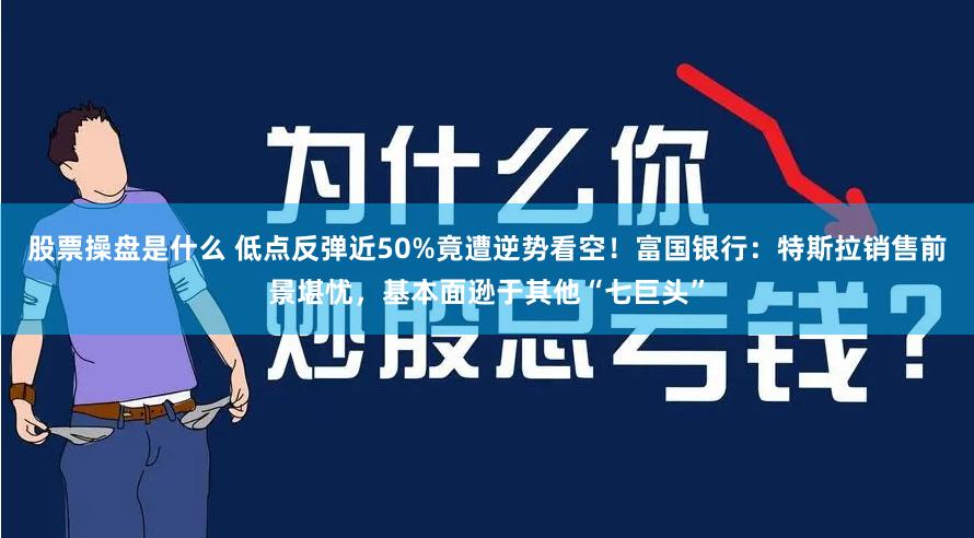 股票操盘是什么 低点反弹近50%竟遭逆势看空！富国银行：特斯拉销售前景堪忧，基本面逊于其他“七巨头”